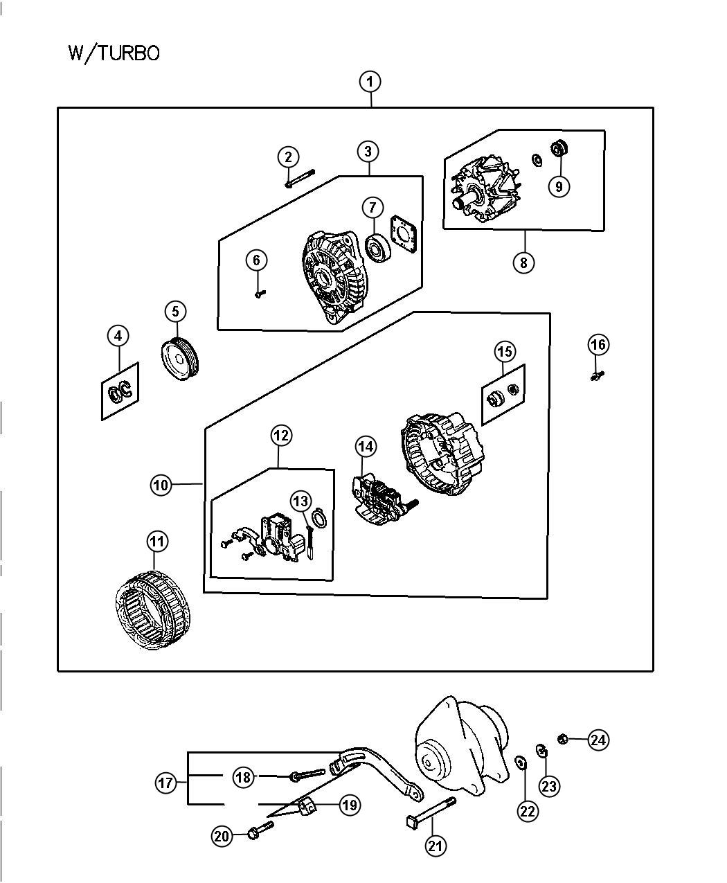 Alternator Turbo. Diagram