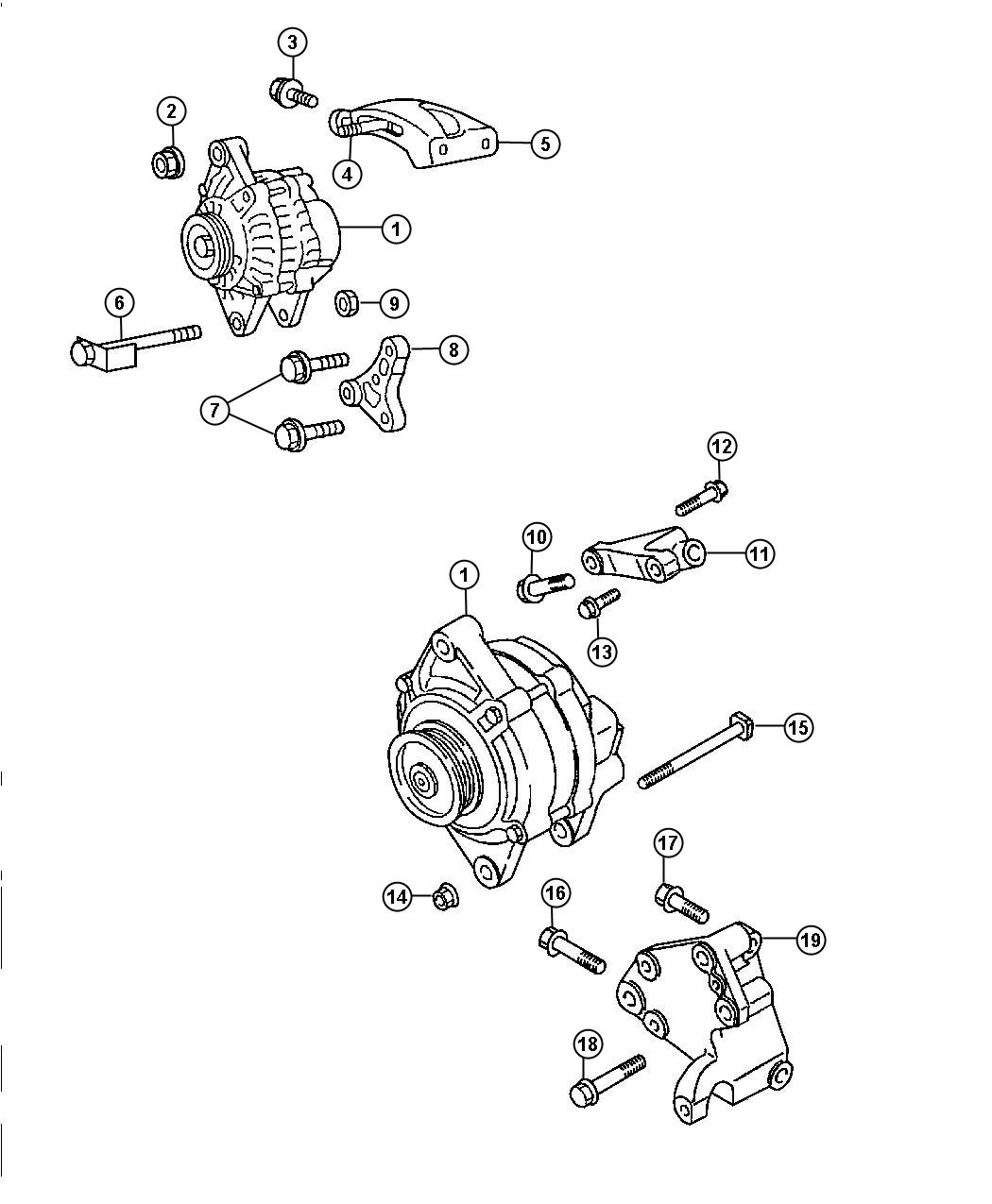 Diagram Alternator. for your 2000 Chrysler 300  M 