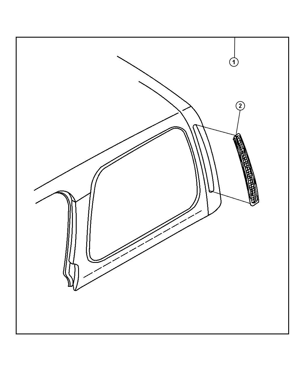 Diagram Hardtop Exhauster. for your Jeep Wrangler  