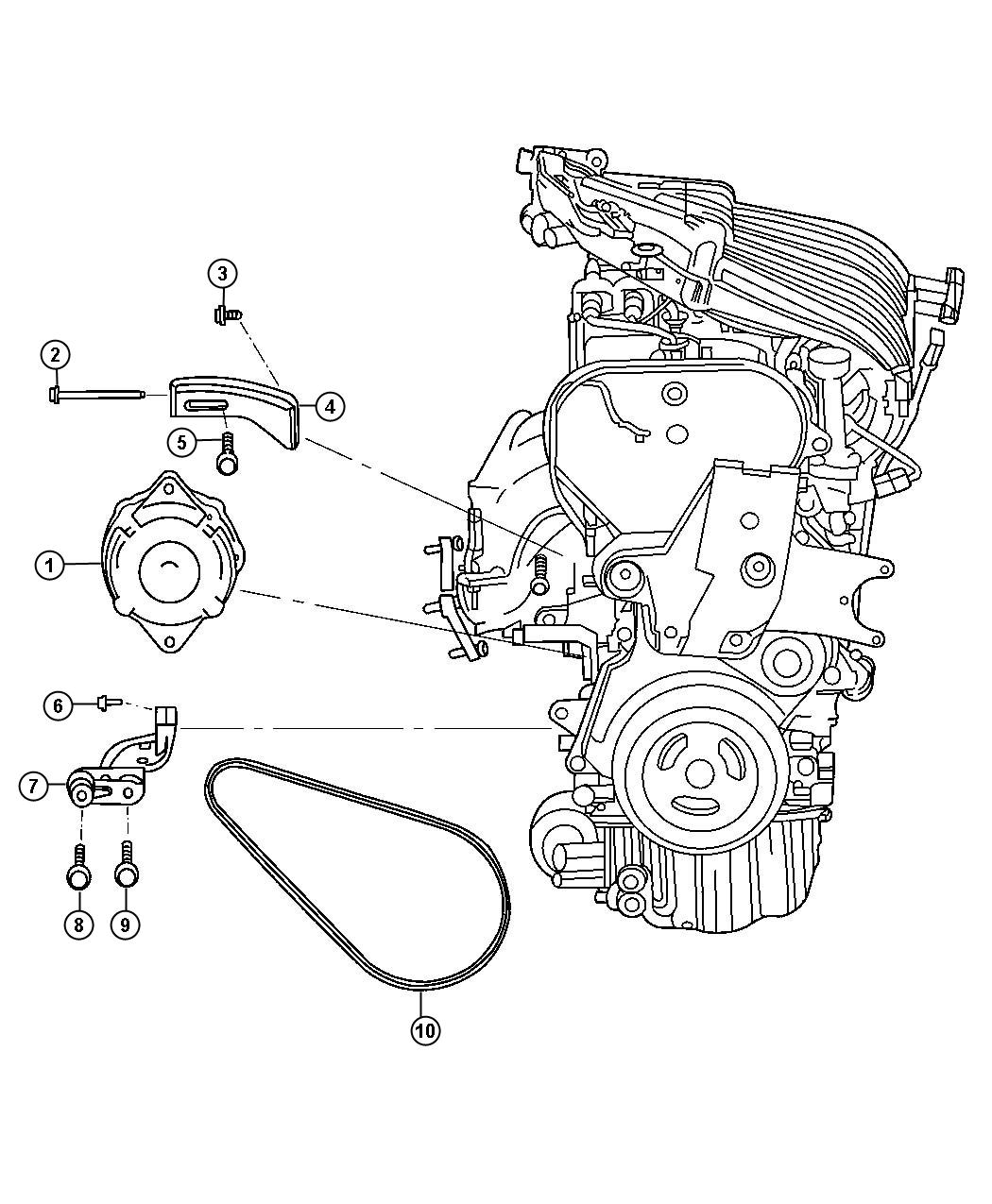 Diagram Alternators [[2.4L-Engine - 2.4L 4 Cyl DOHC 16V SMPI]]. for your Dodge Grand Caravan  