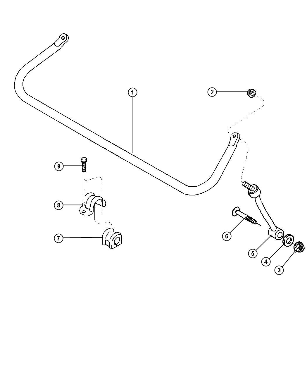 Diagram Bar,Front Stabilizer. for your 2003 Chrysler 300  M 