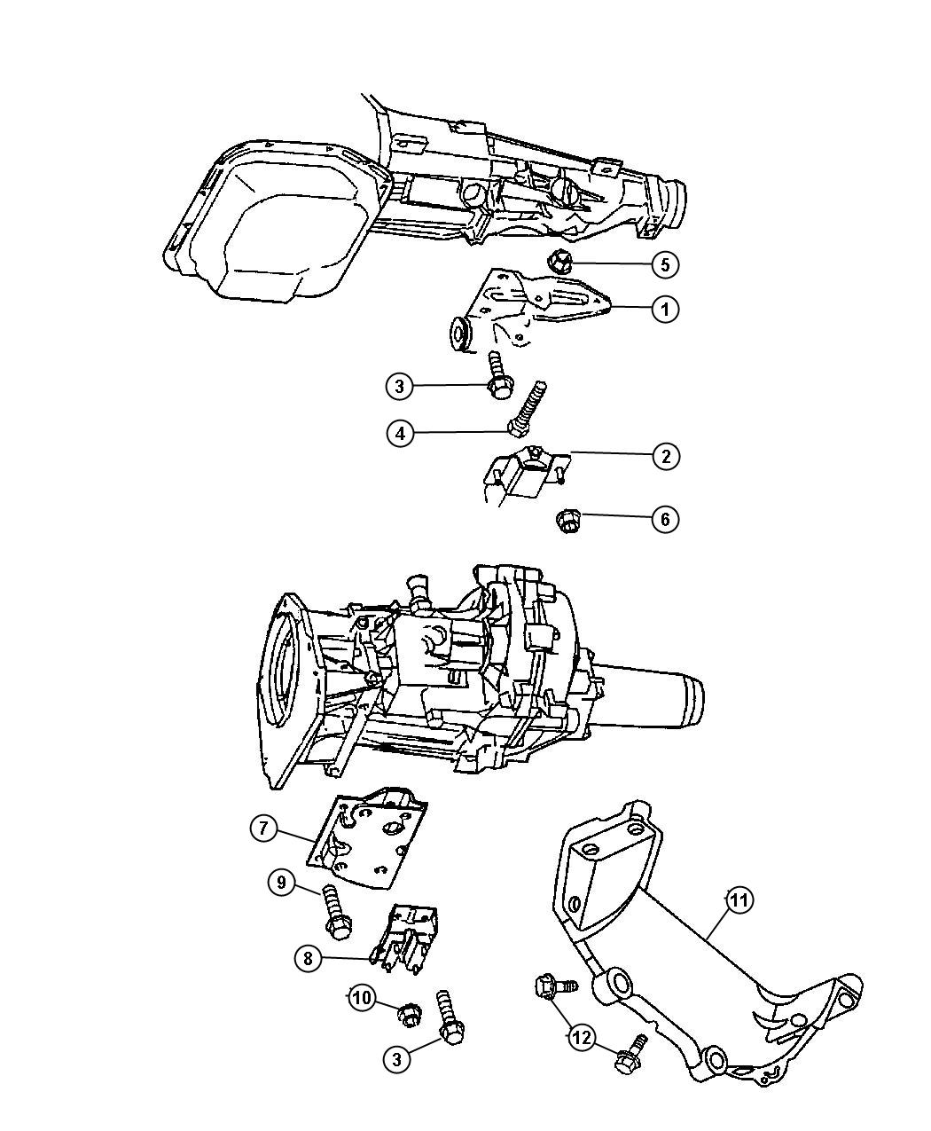 Engine Mounting, Rear, 4.7L [Engine- 4.7L V8 MPI]. Diagram