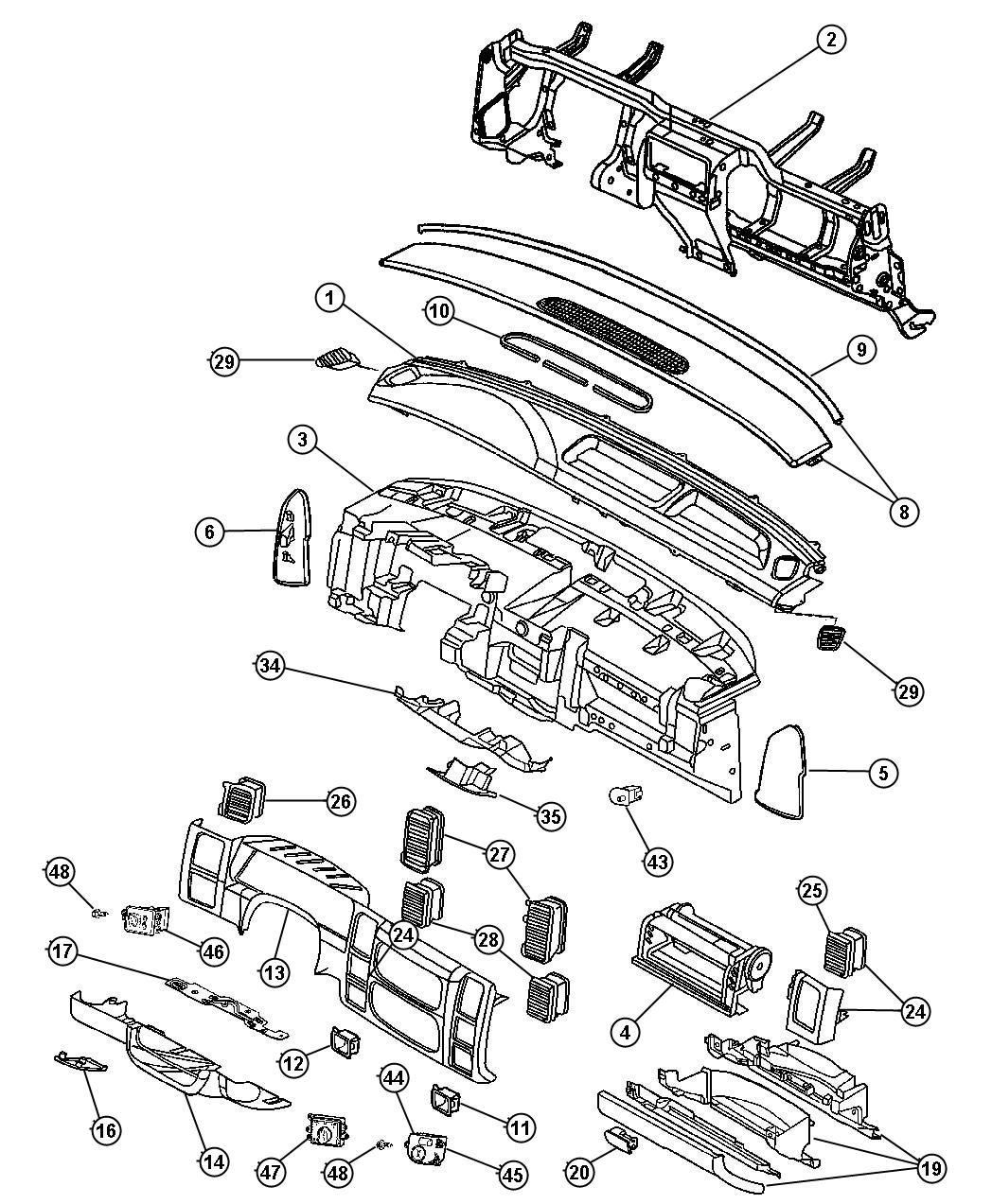 Instrument Panel. Diagram