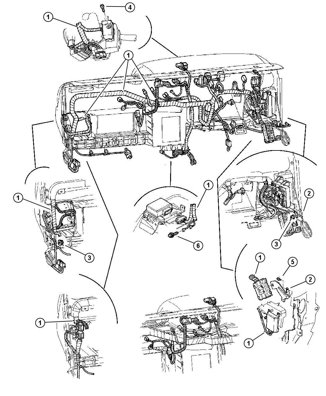 Diagram Wiring - Instrument Panel. for your Dodge