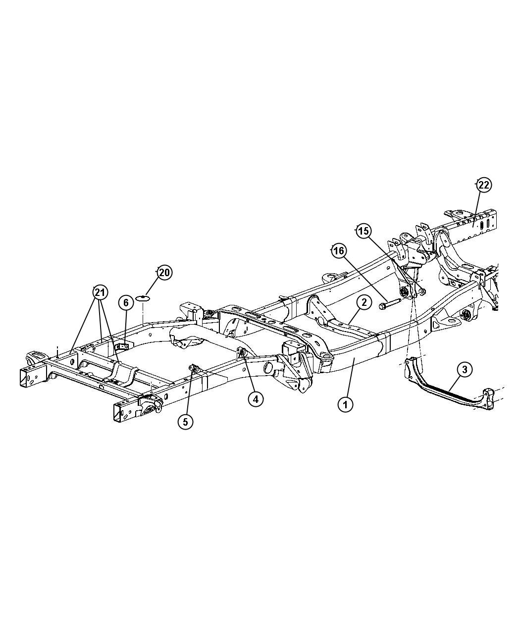 Diagram Frame. for your Dodge Ram 1500  