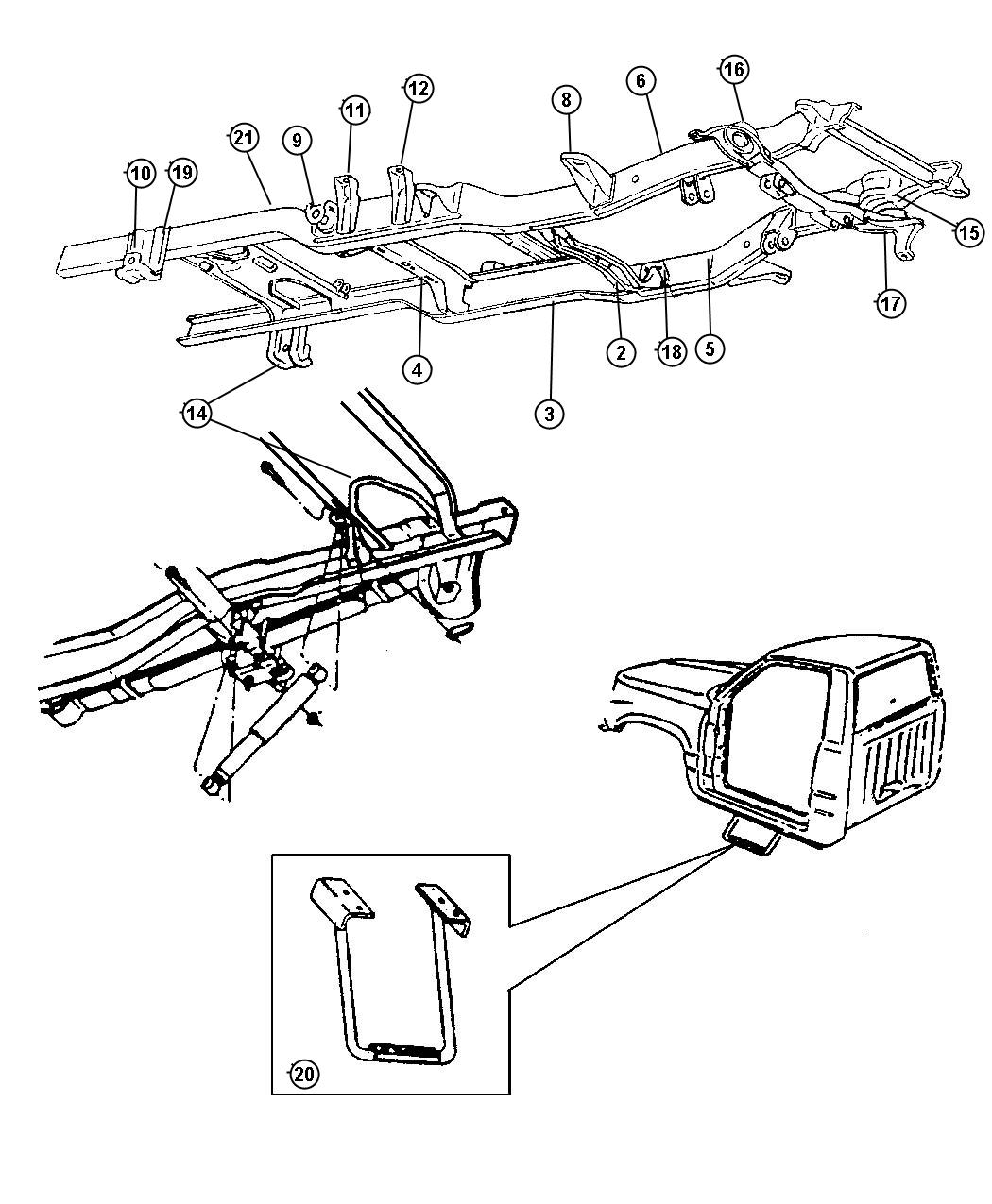 Diagram Frame. for your 2003 Chrysler 300  M 