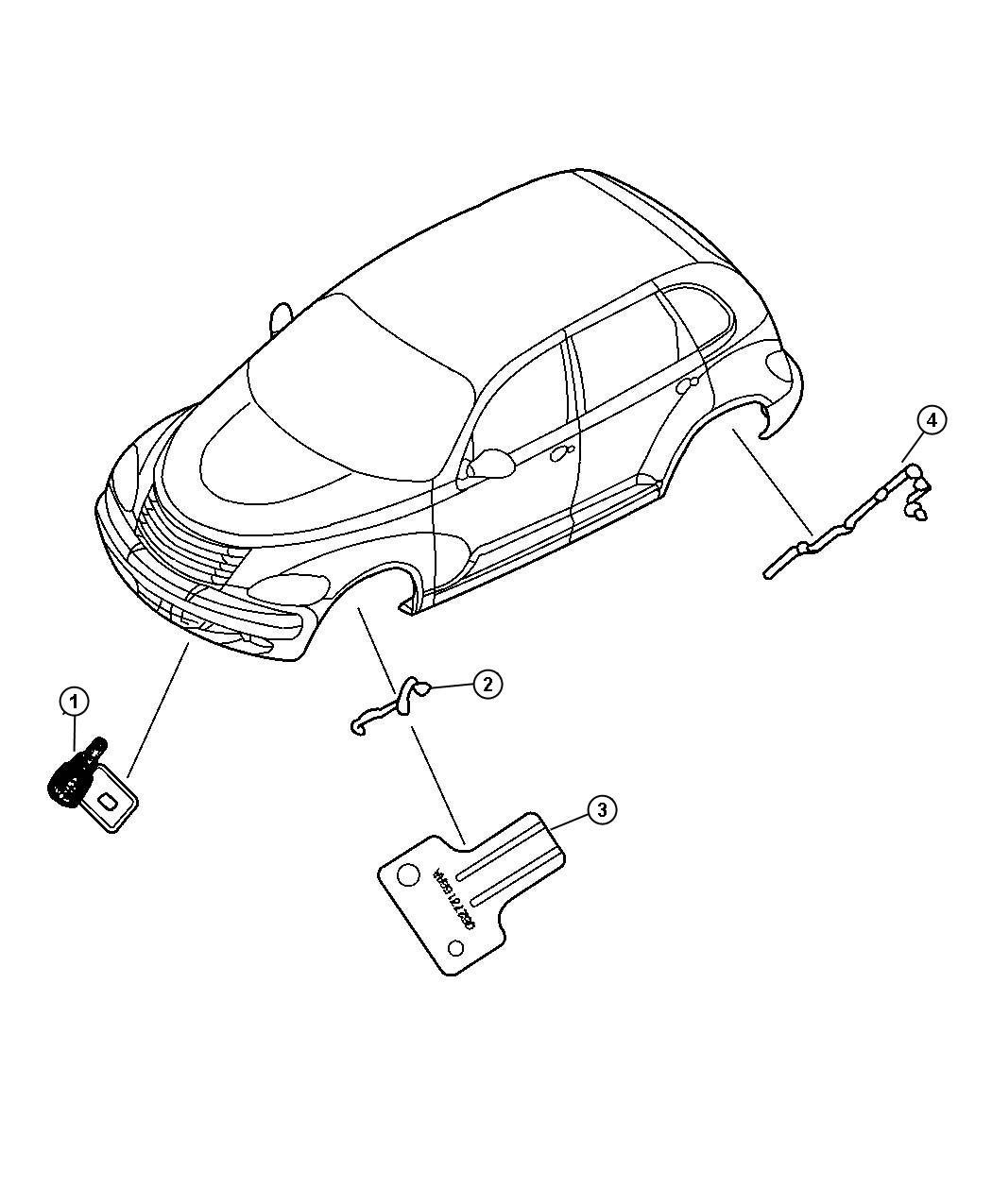 Diagram Sensors - Body. for your Chrysler
