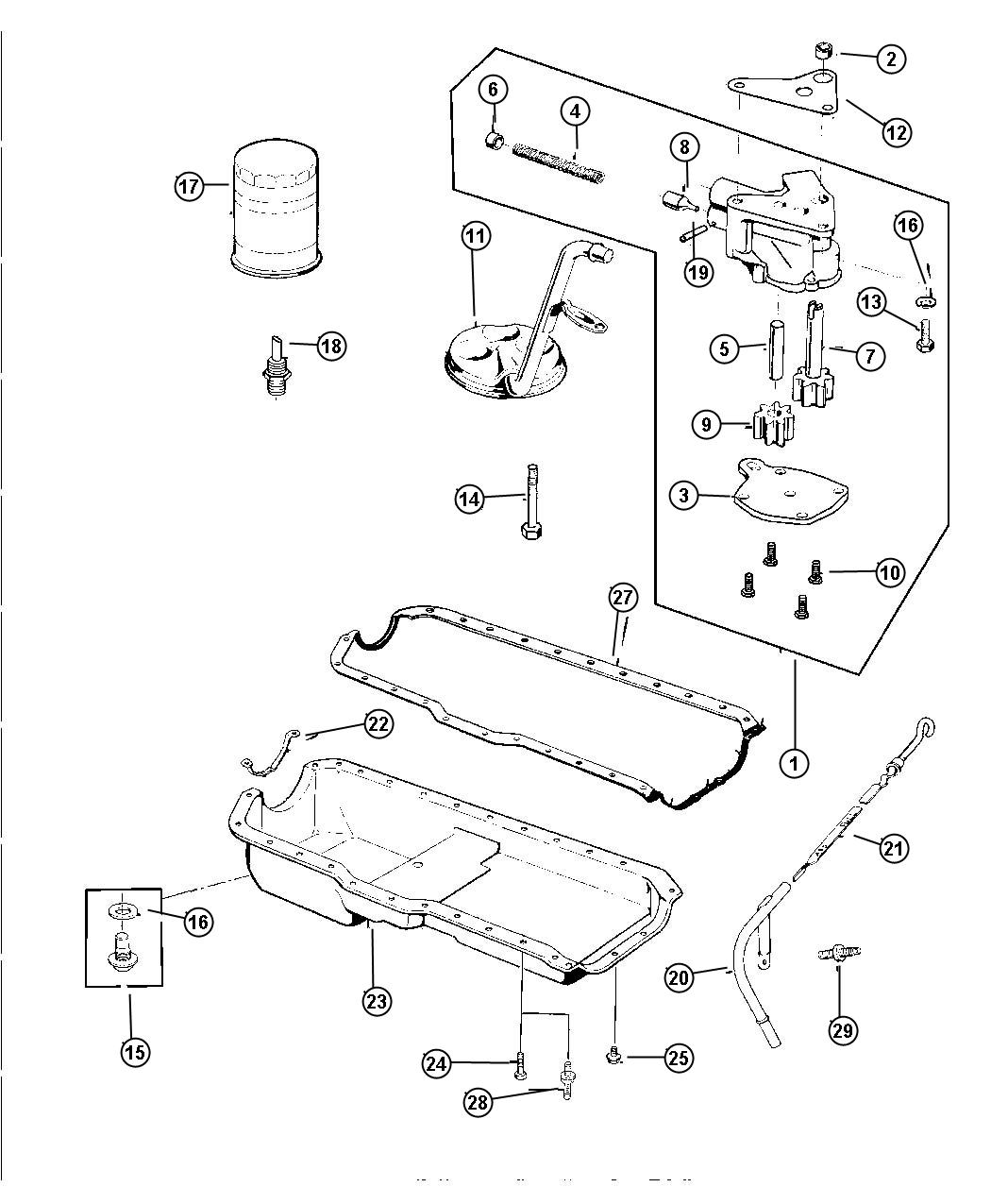 Engine Oiling, 4.0 (ERH). Diagram