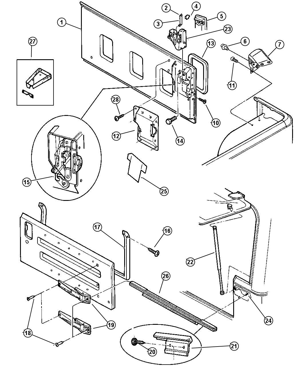 Full size assembly image of Tailgate. (1/1)