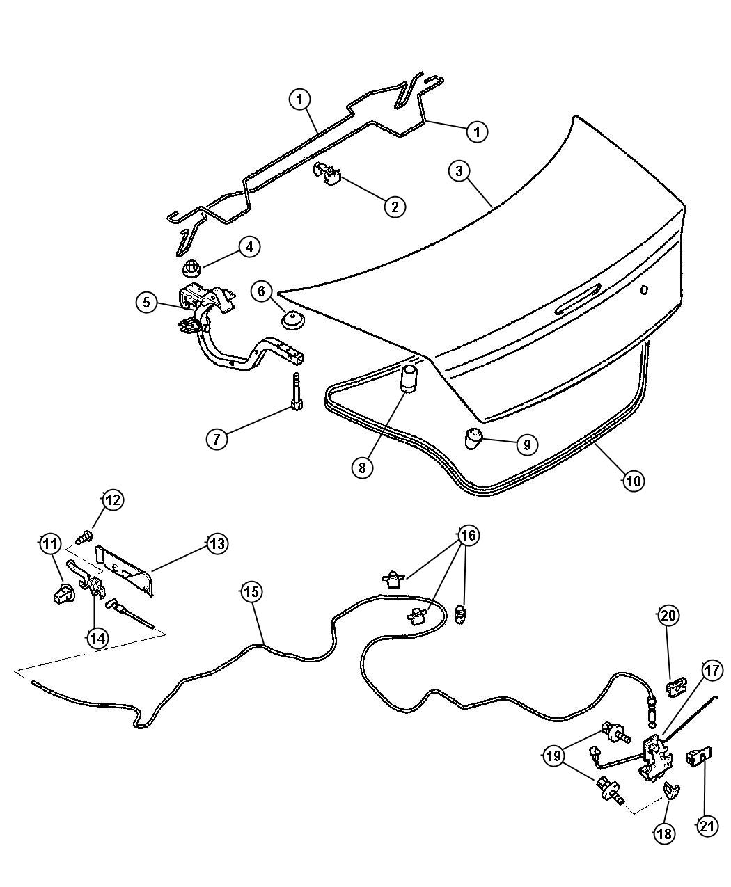 Deck Lid. Diagram