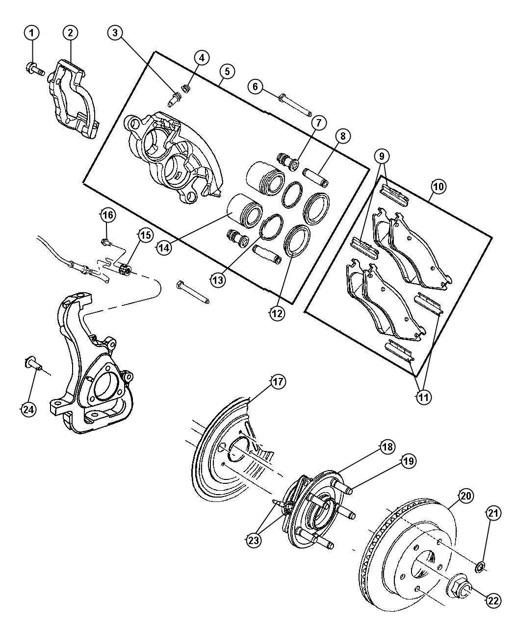 Brakes,Front, DR 1,6. Diagram