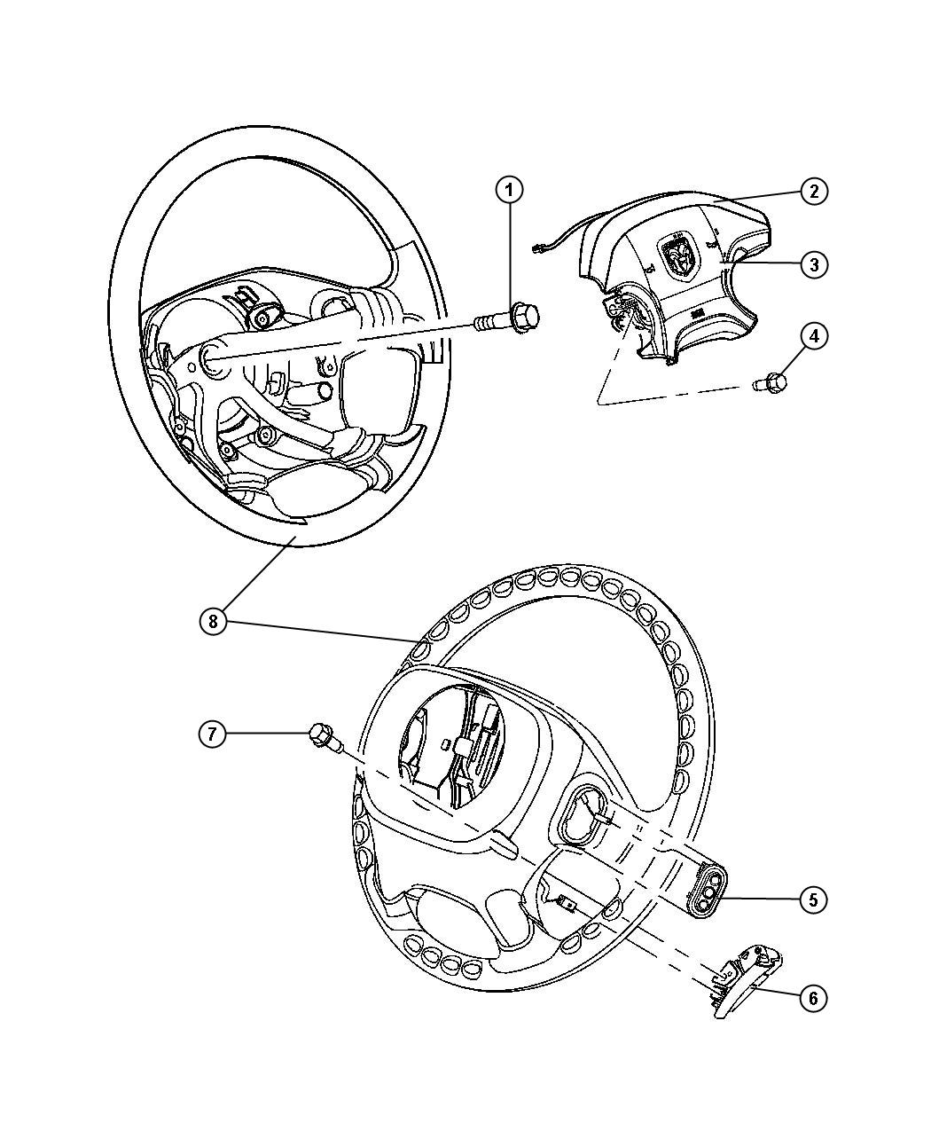 Wheel, Steering. Diagram