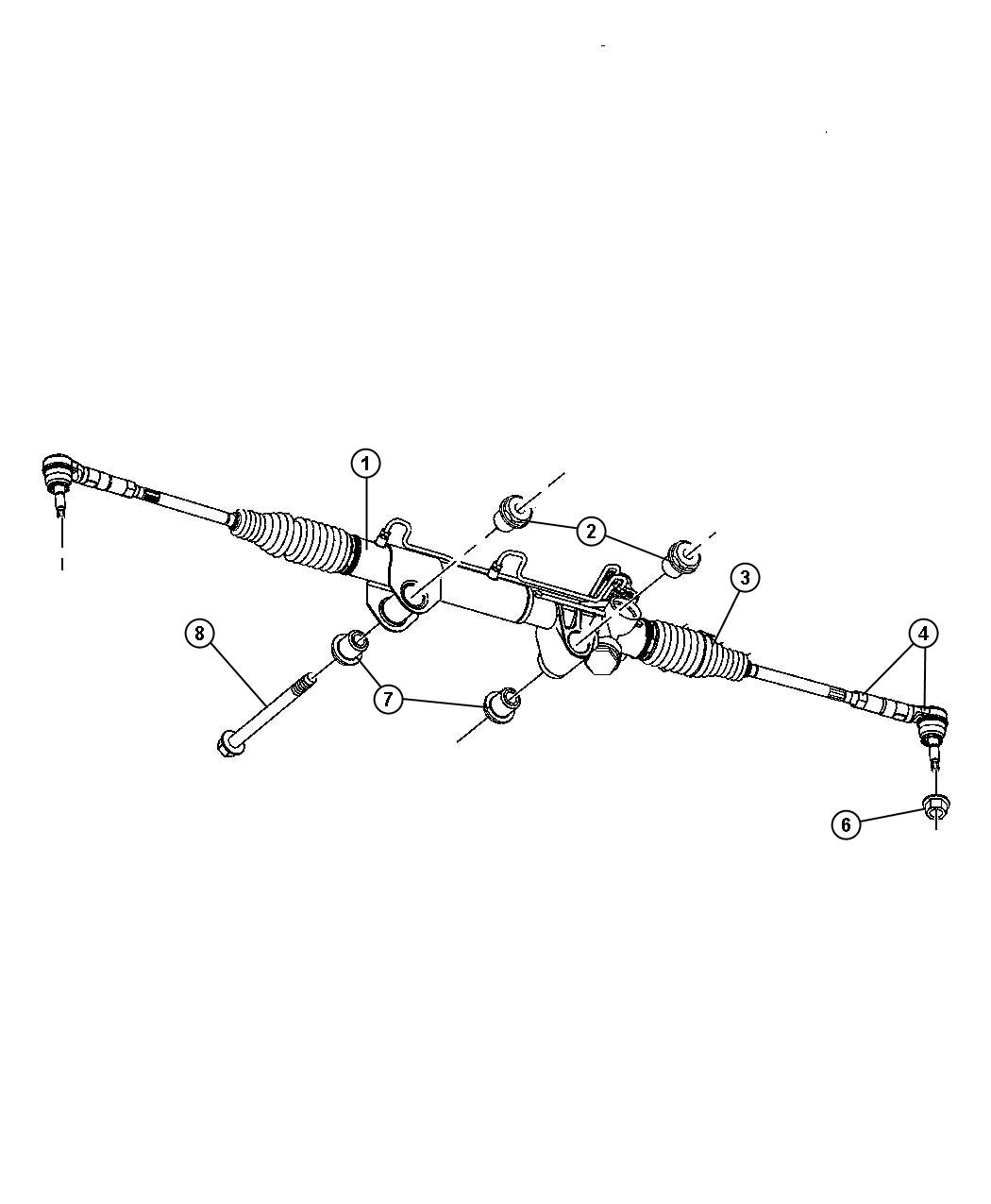 Diagram Gear,Power Steering,Rack and Pinion,DR 1,6. for your Dodge Ram 1500  