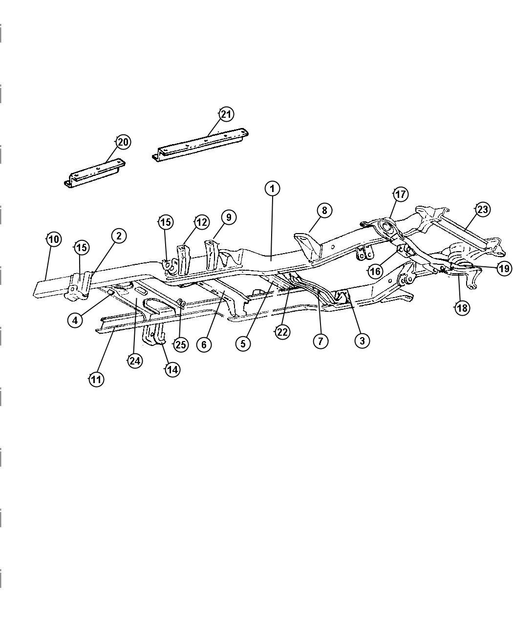 Diagram Frame. for your 2003 Chrysler 300  M 