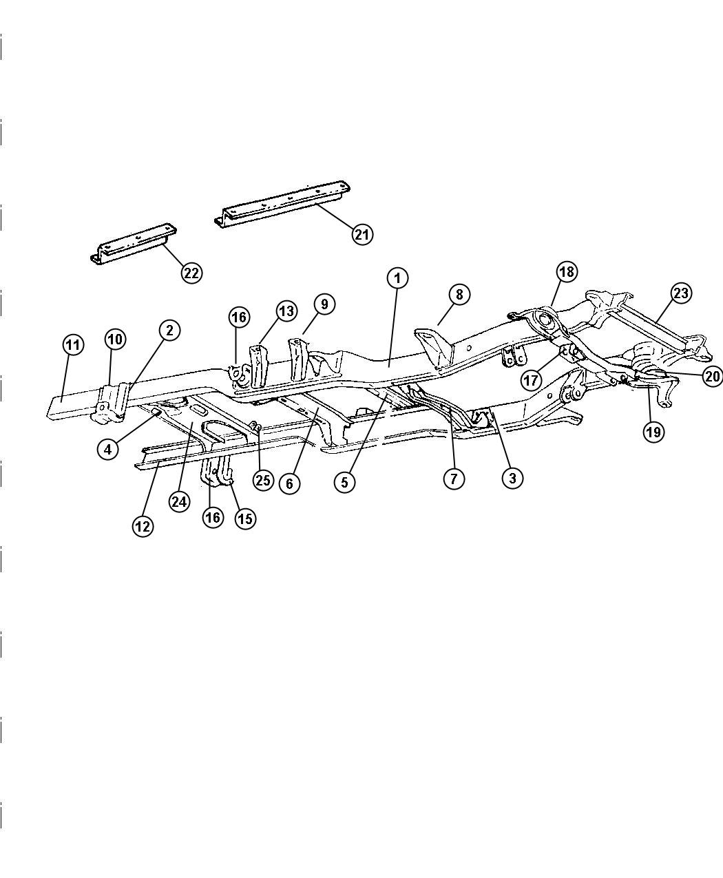 Diagram Frame. for your 2003 Chrysler 300  M 