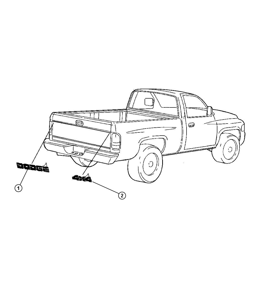 Diagram Decals. for your Dodge Ram 2500  