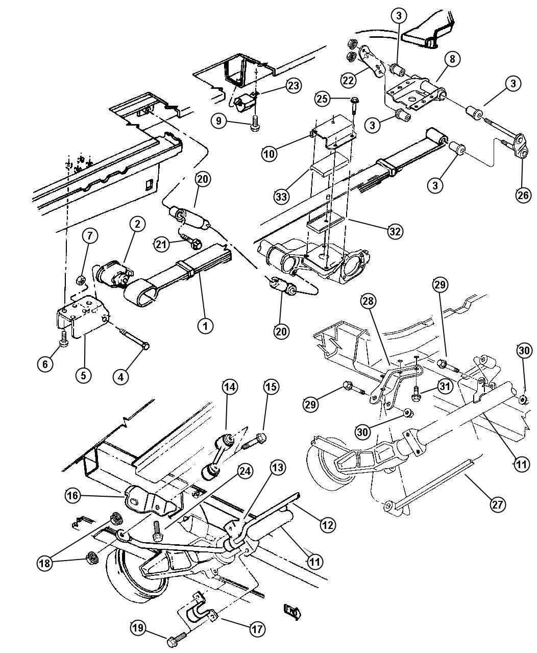 Diagram Suspension, Rear, Front Wheel Drive. for your 2017 Dodge Grand Caravan   