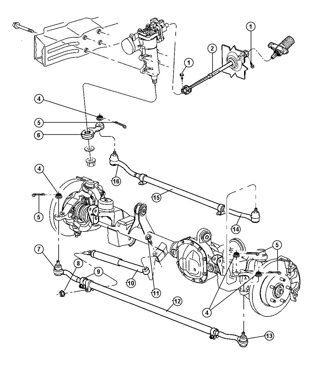 Diagram Steering Linkage,Right Hand Drive. for your 1998 Jeep Cherokee   