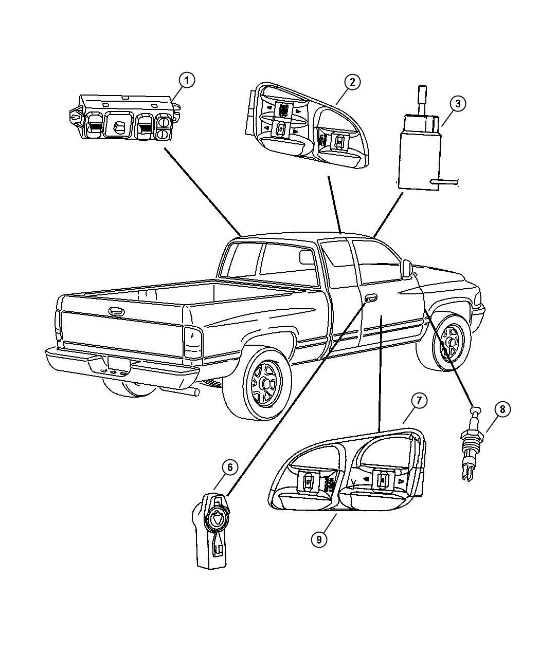 Diagram Switches Body. for your 2003 Dodge Neon Base  