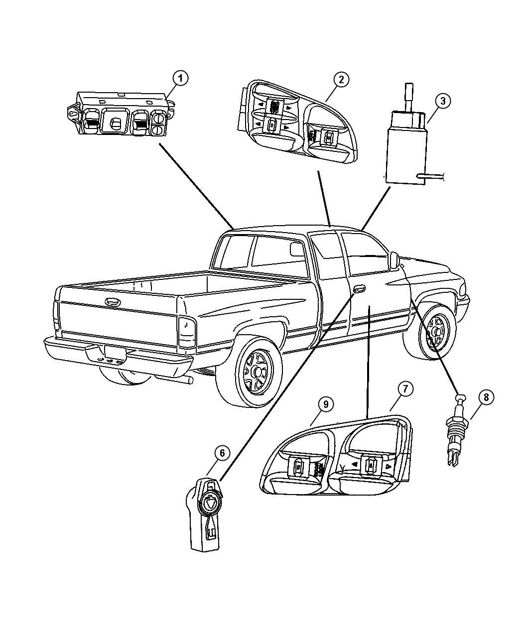 Diagram Switches Body. for your 2003 Dodge Neon Base  