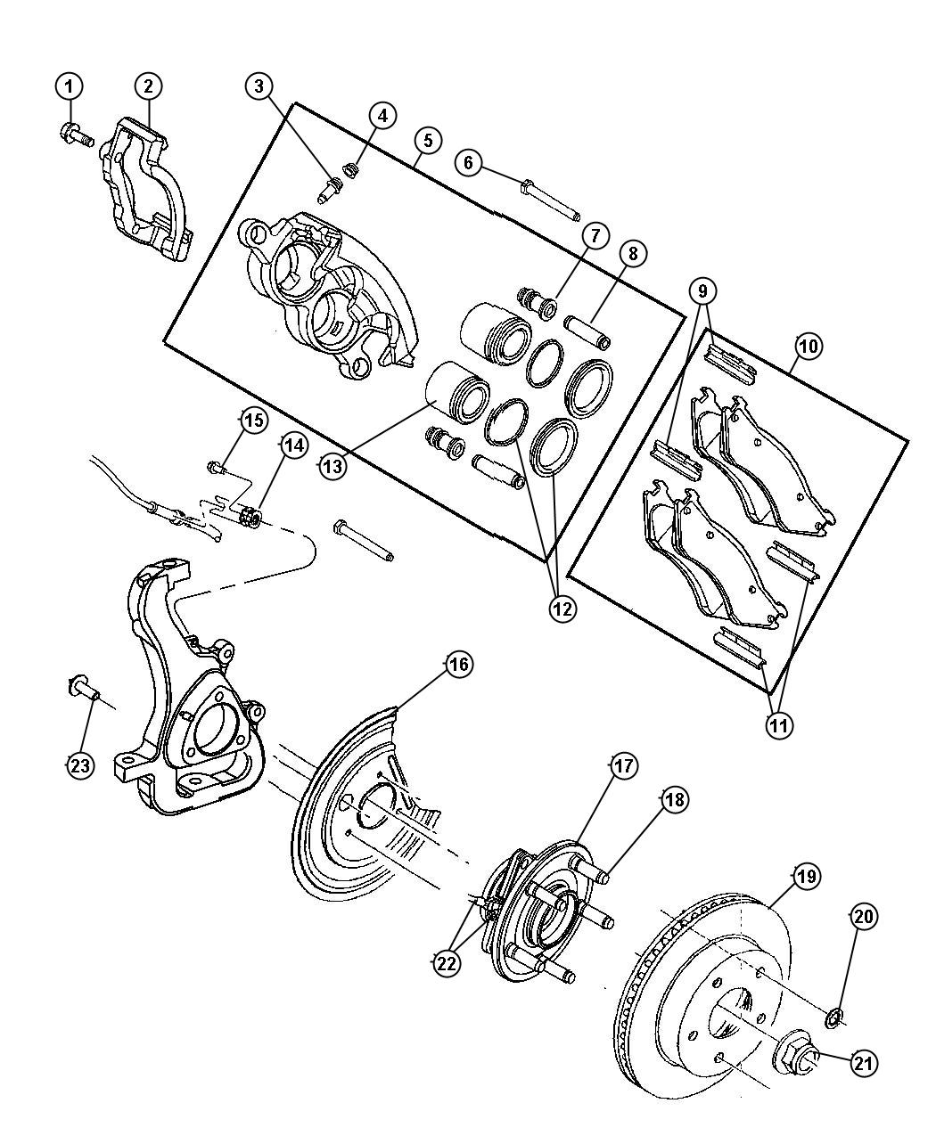 Brakes,Front,DR 1,6. Diagram