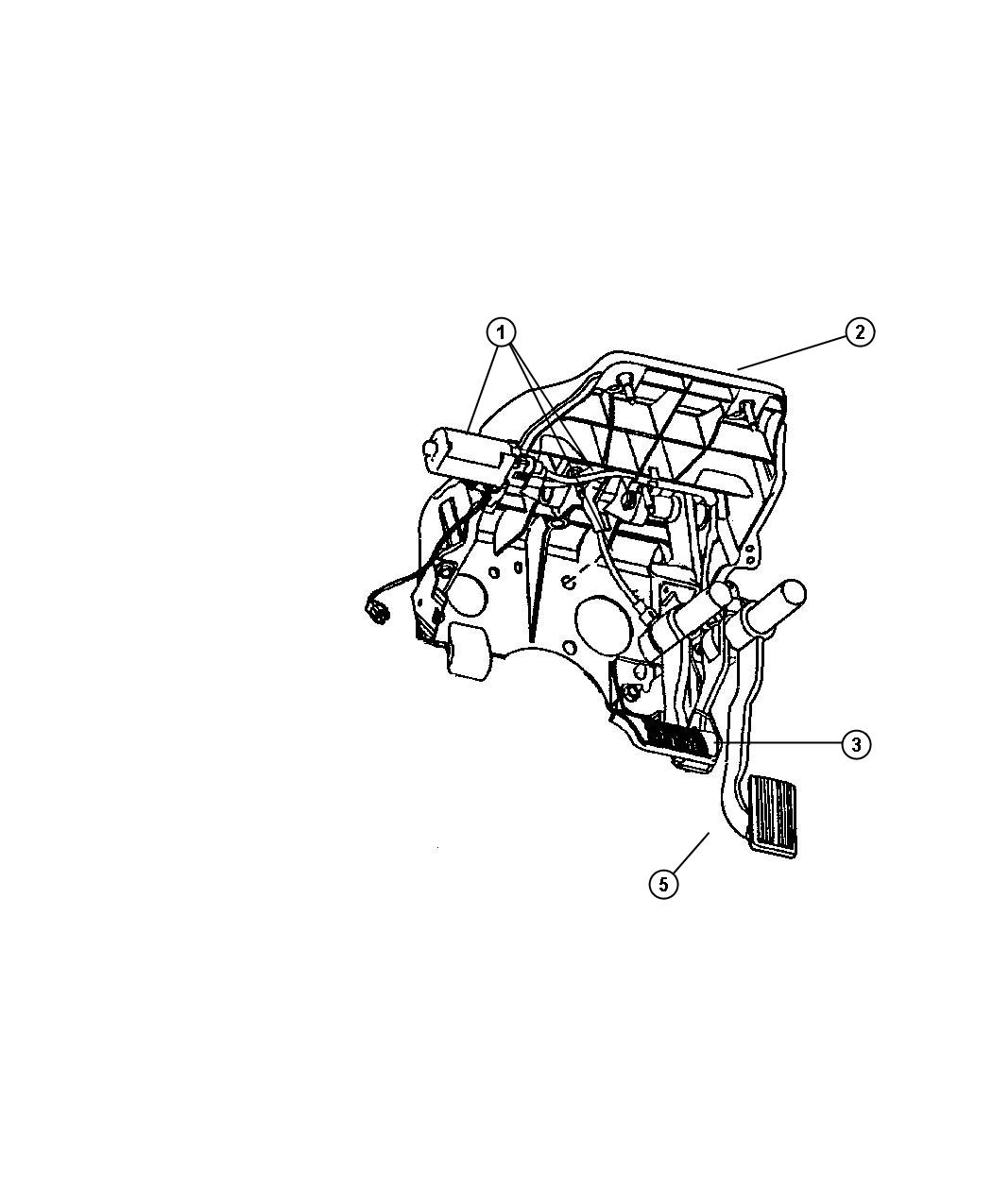 Diagram Pedal,Brake,Power Adjustable. for your Dodge Ram 1500  