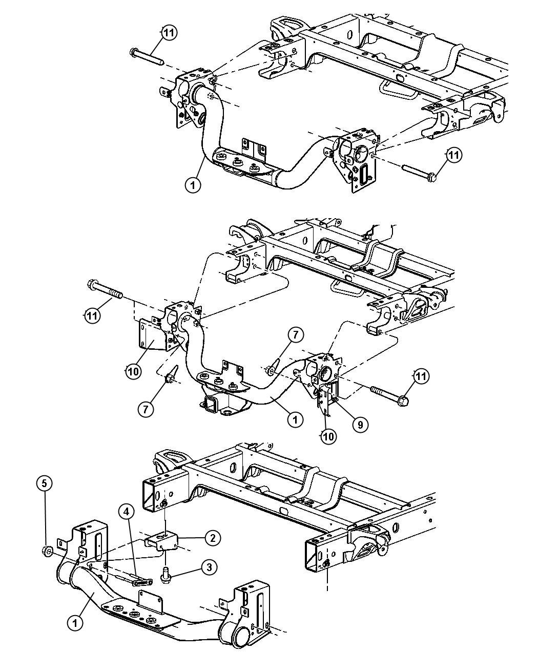 Hitch, Towing. Diagram