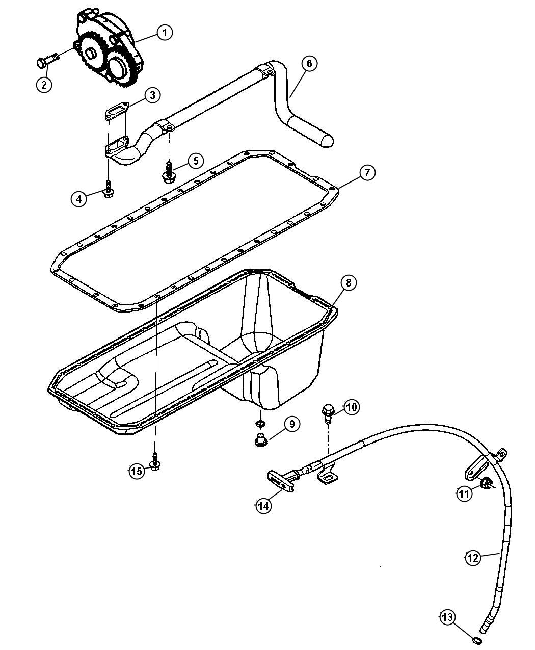 Diagram Engine Oiling, 5.9L Diesel (ETC,ETH). for your 2007 Dodge SPRINTER 3500   