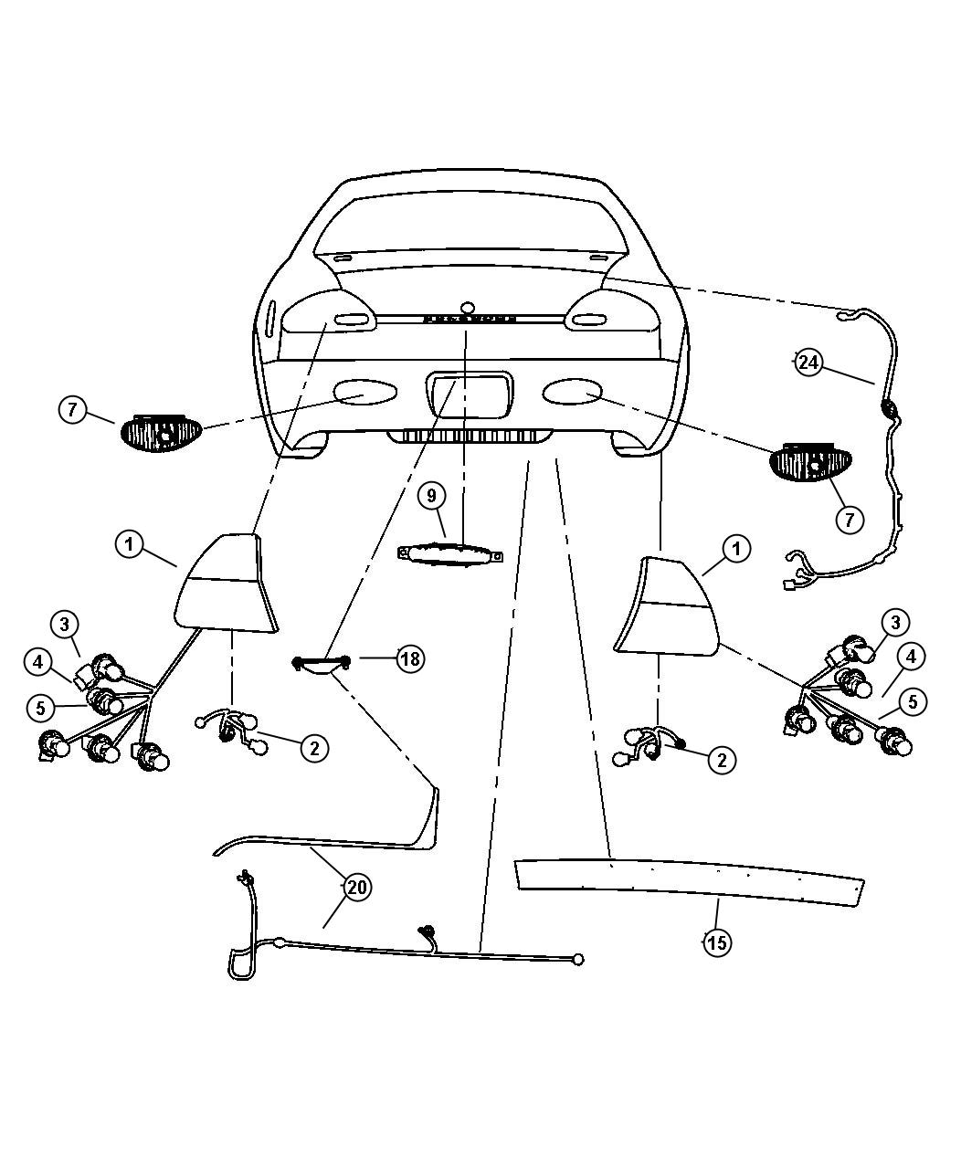 Lamps-Rear. Diagram