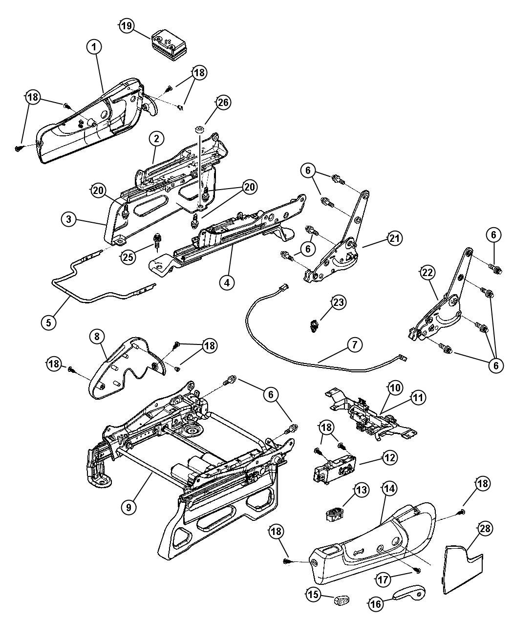 Jeep Liberty Shield Seat Adjuster Driver Left 0uz51xdvaa Chrysler Jeep Dodge City