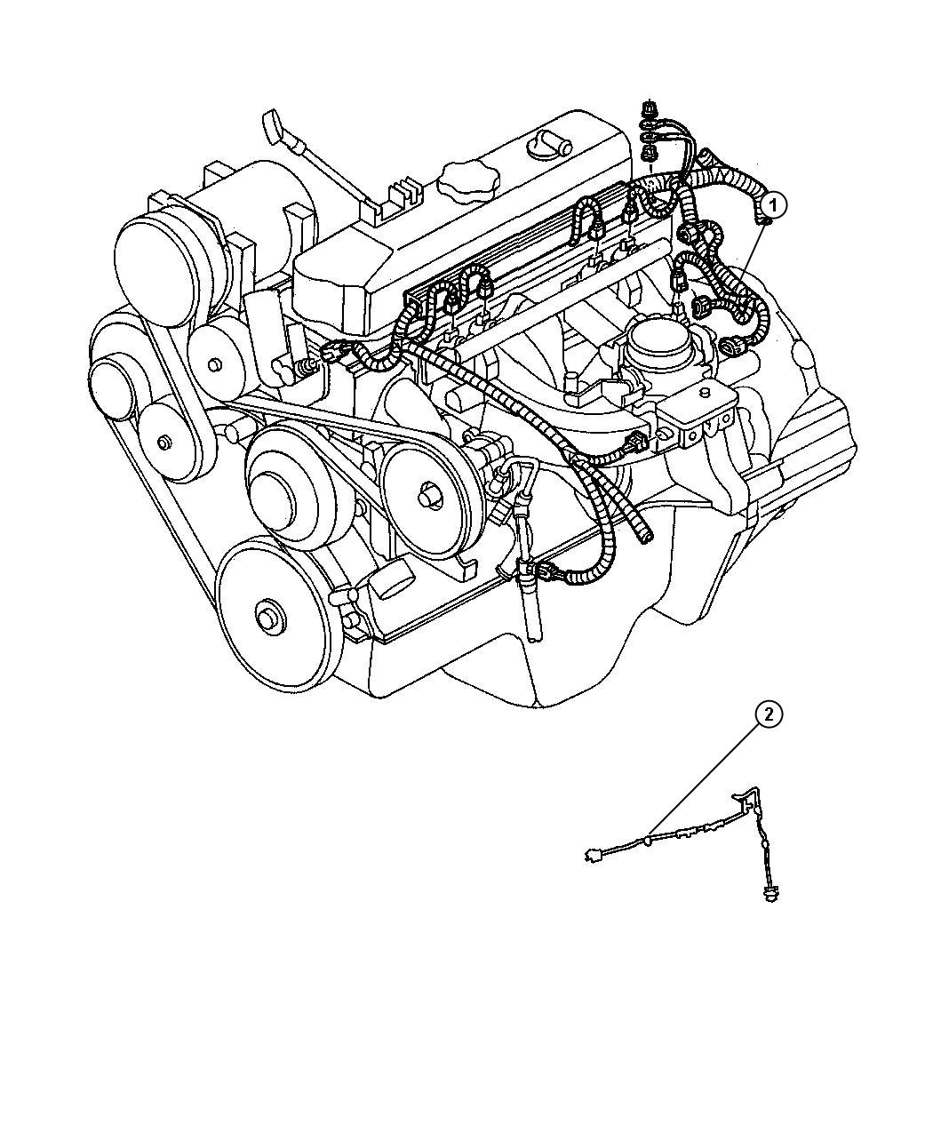 Diagram Wiring--Engine. for your Dodge Durango  