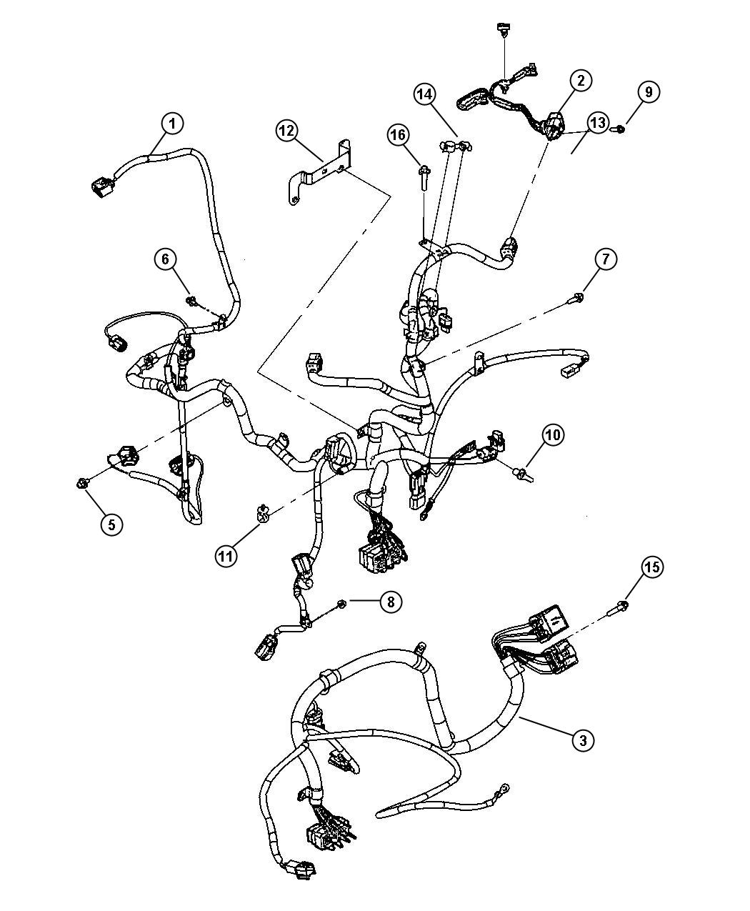 Diagram Wiring, Engine (Diesel). for your 2021 Ram 1500   