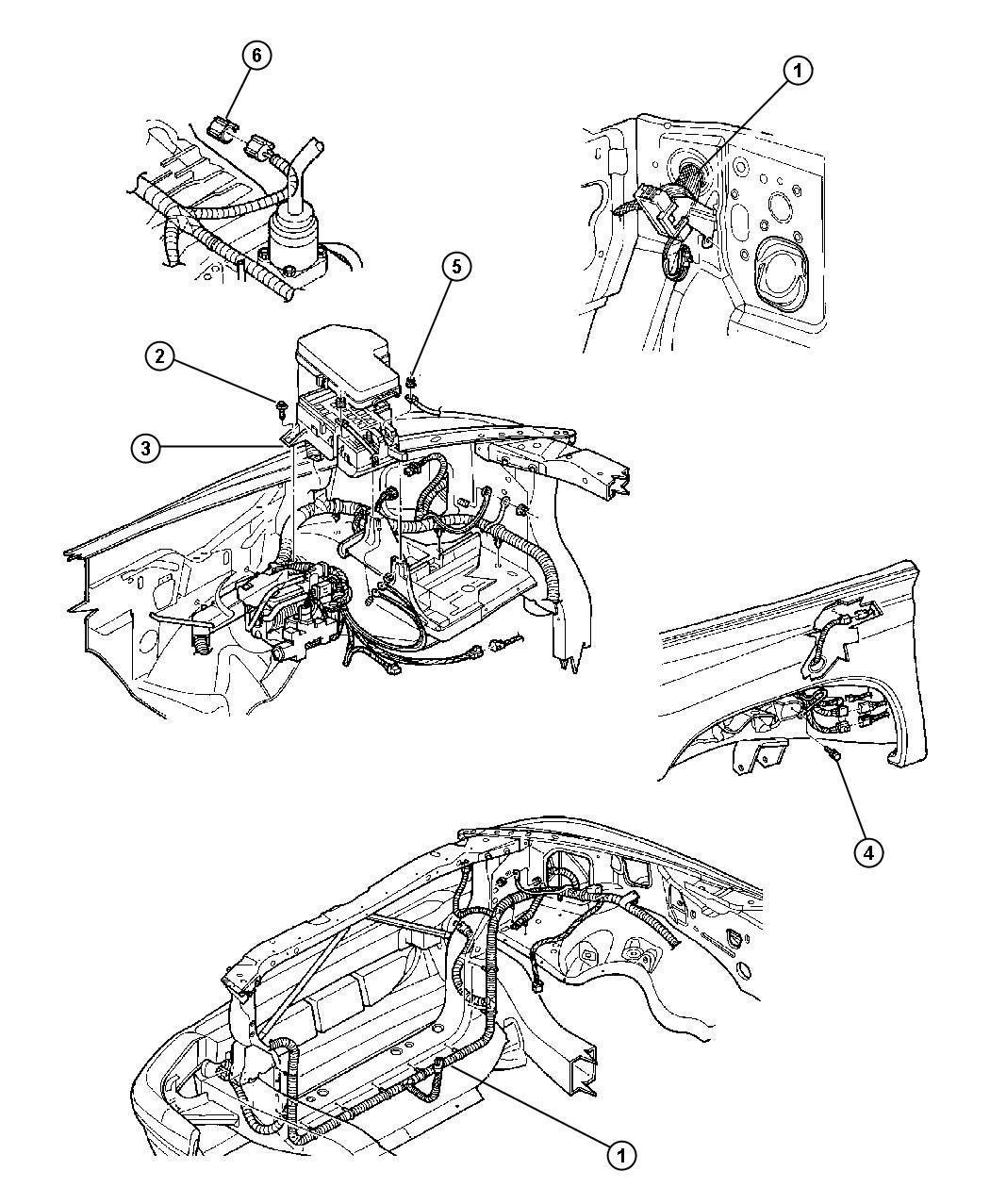 Diagram Wiring - Headlamp / Dash. for your Dodge