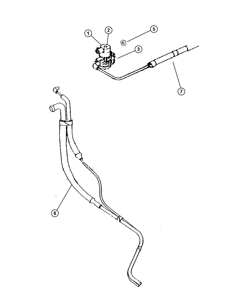 Diagram Emission Control Vacuum Harness, 3.9L [3.9L V6 SMPI ENGINE], 4.7L [Engine- 4.7L V8 MPI], 5.9L [5.9L V8 MPI ENGINE]. for your 2012 Dodge Grand Caravan   