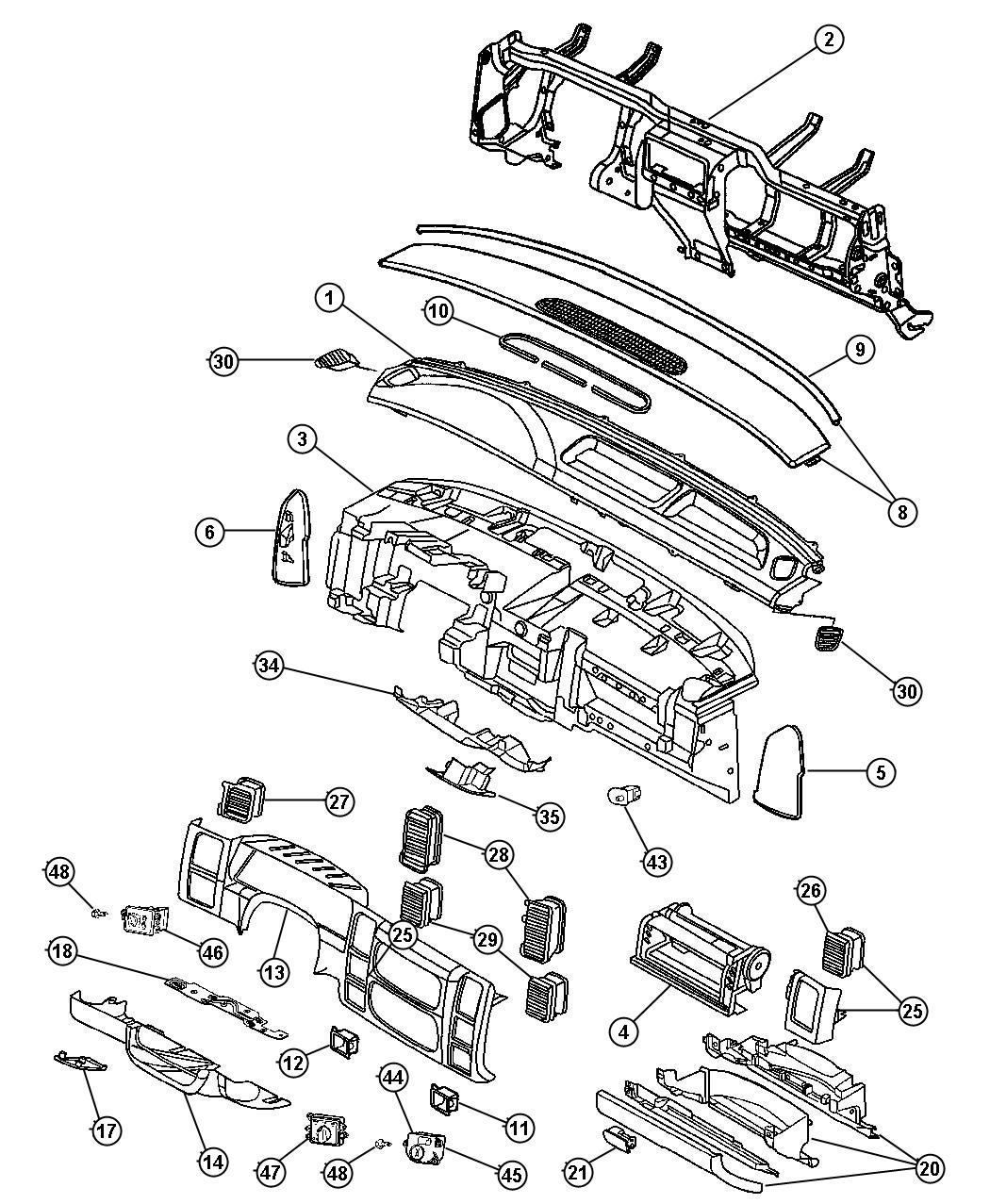 Instrument Panel. Diagram