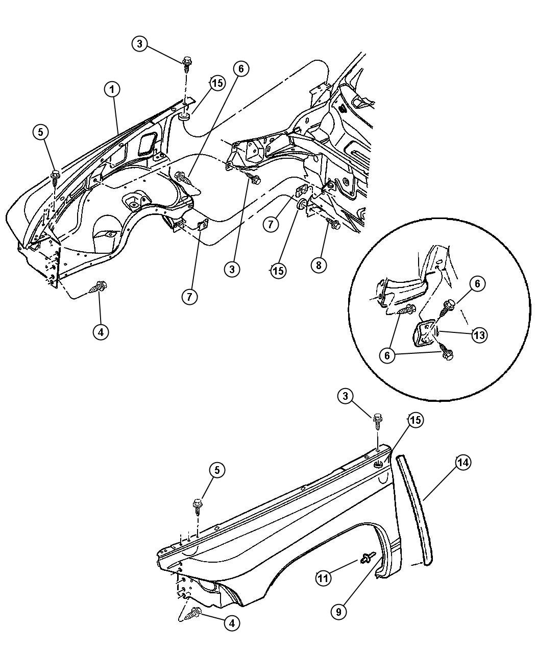 Fender Front. Diagram