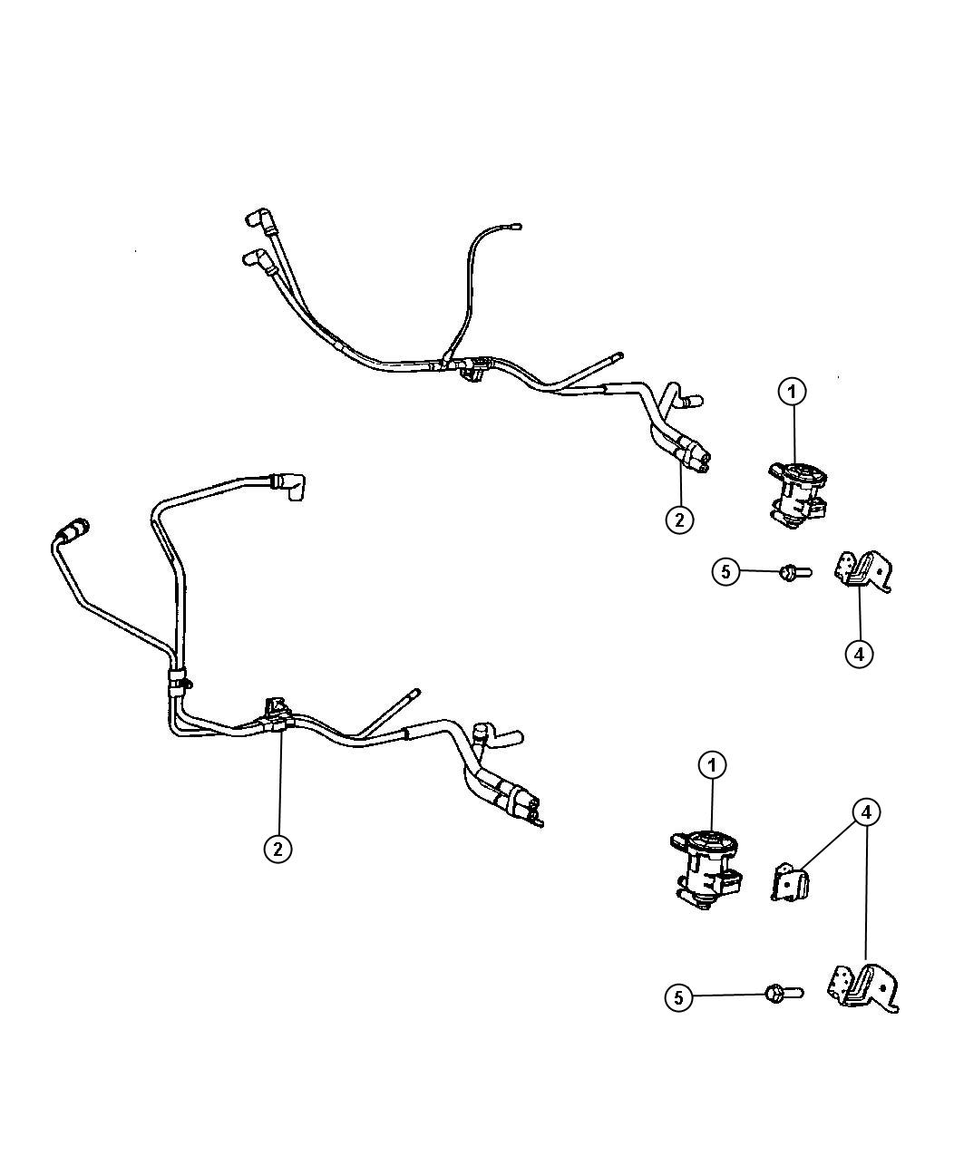 Diagram Emission Control Vacuum Harness. for your 2018 Dodge Grand Caravan   