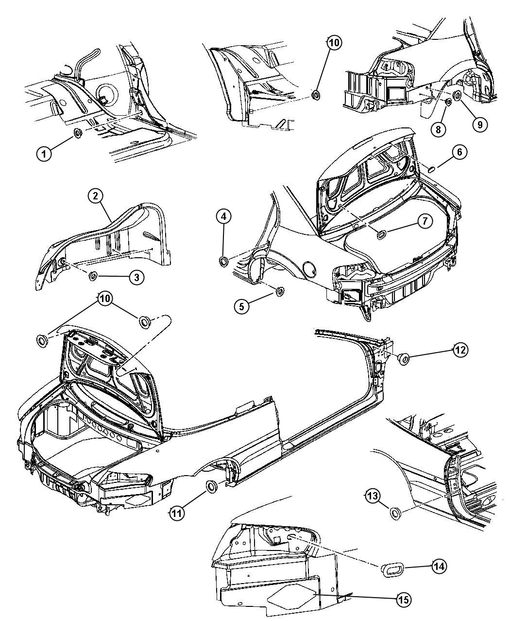 Plugs - Rear. Diagram