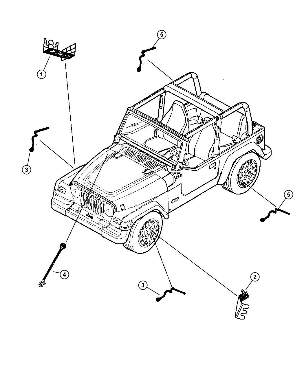 Diagram Sensors - Body. for your Jeep