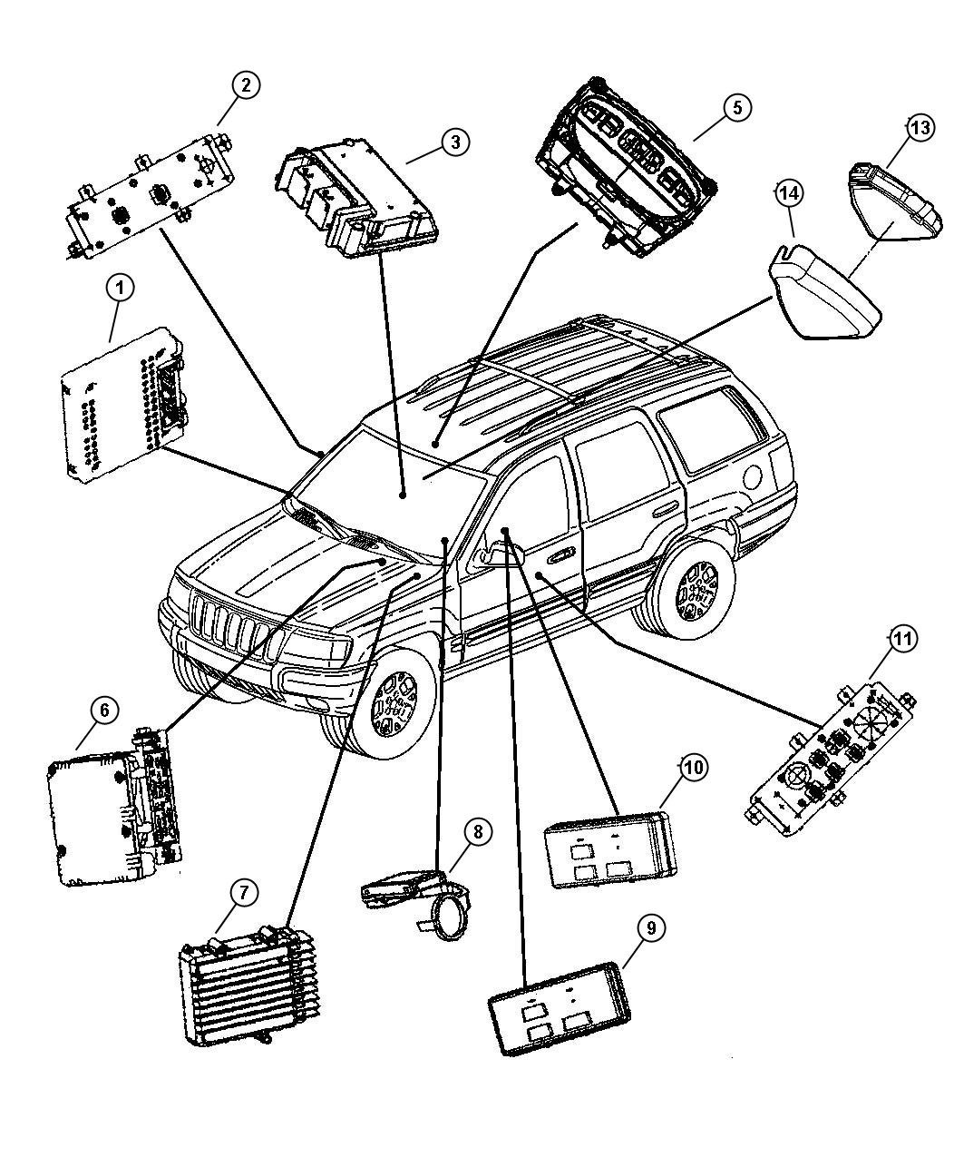 Diagram Modules. for your Jeep Grand Cherokee  