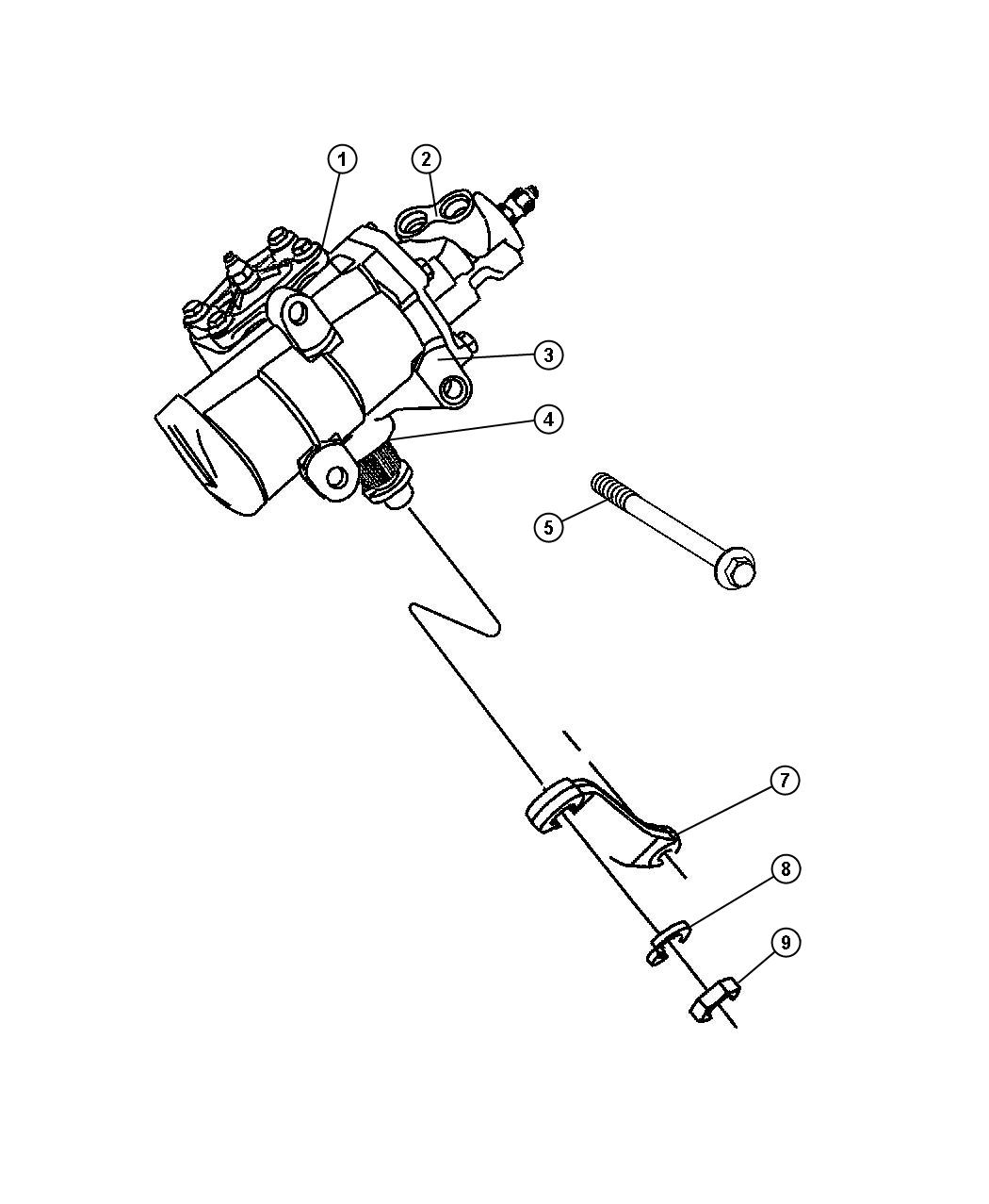 Diagram Gear,Power Steering and Parts,DR 7,8. for your Dodge Ram 3500  