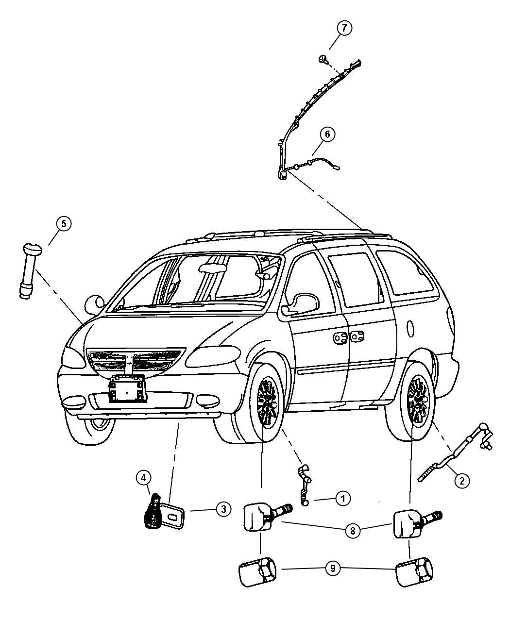 Diagram Sensors, Body. for your Dodge