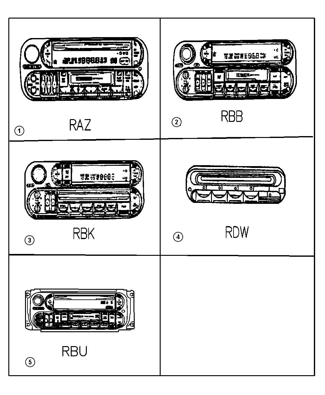 Diagram Radios. for your Dodge Grand Caravan  