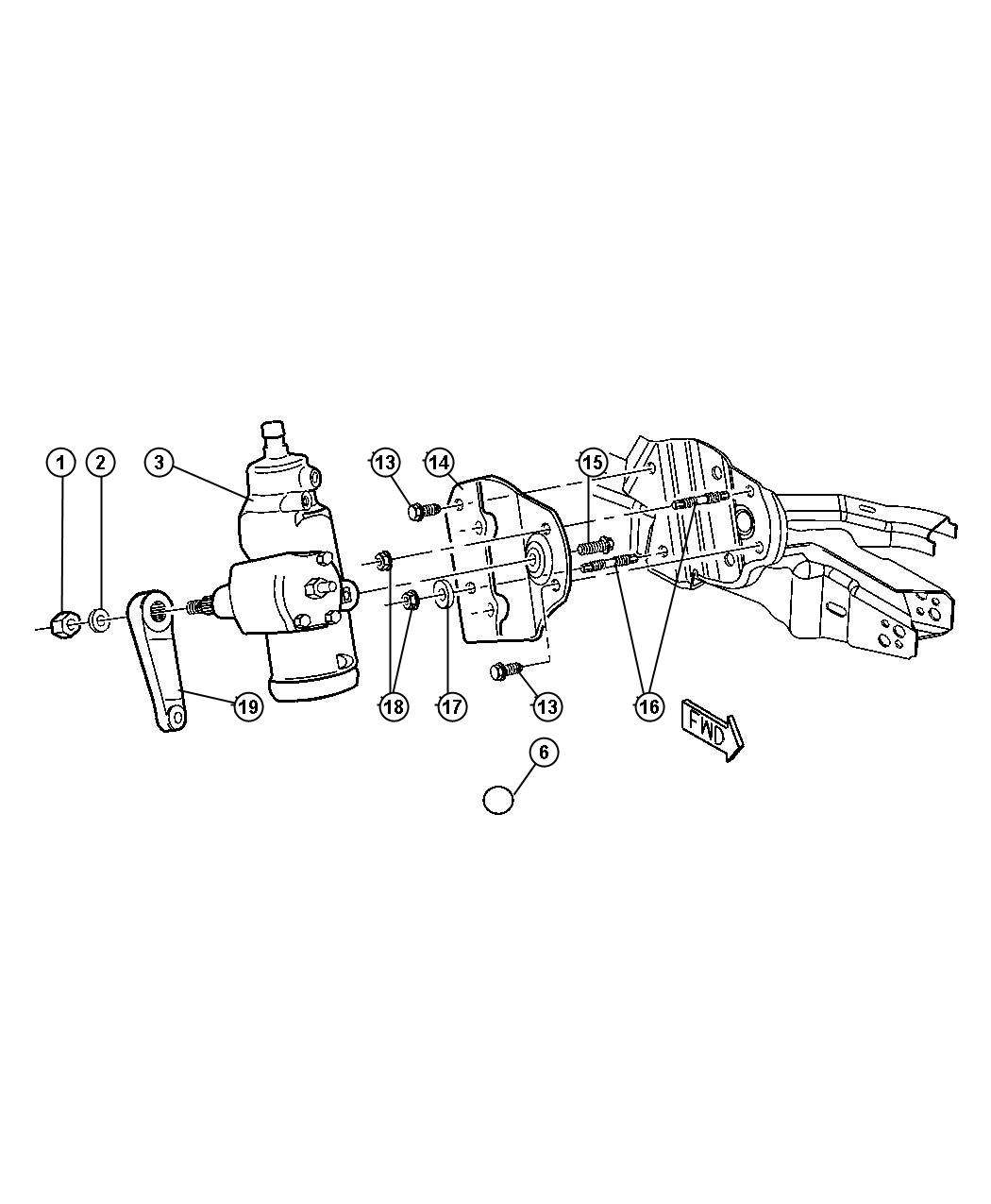 Diagram Steering Gear. for your Dodge