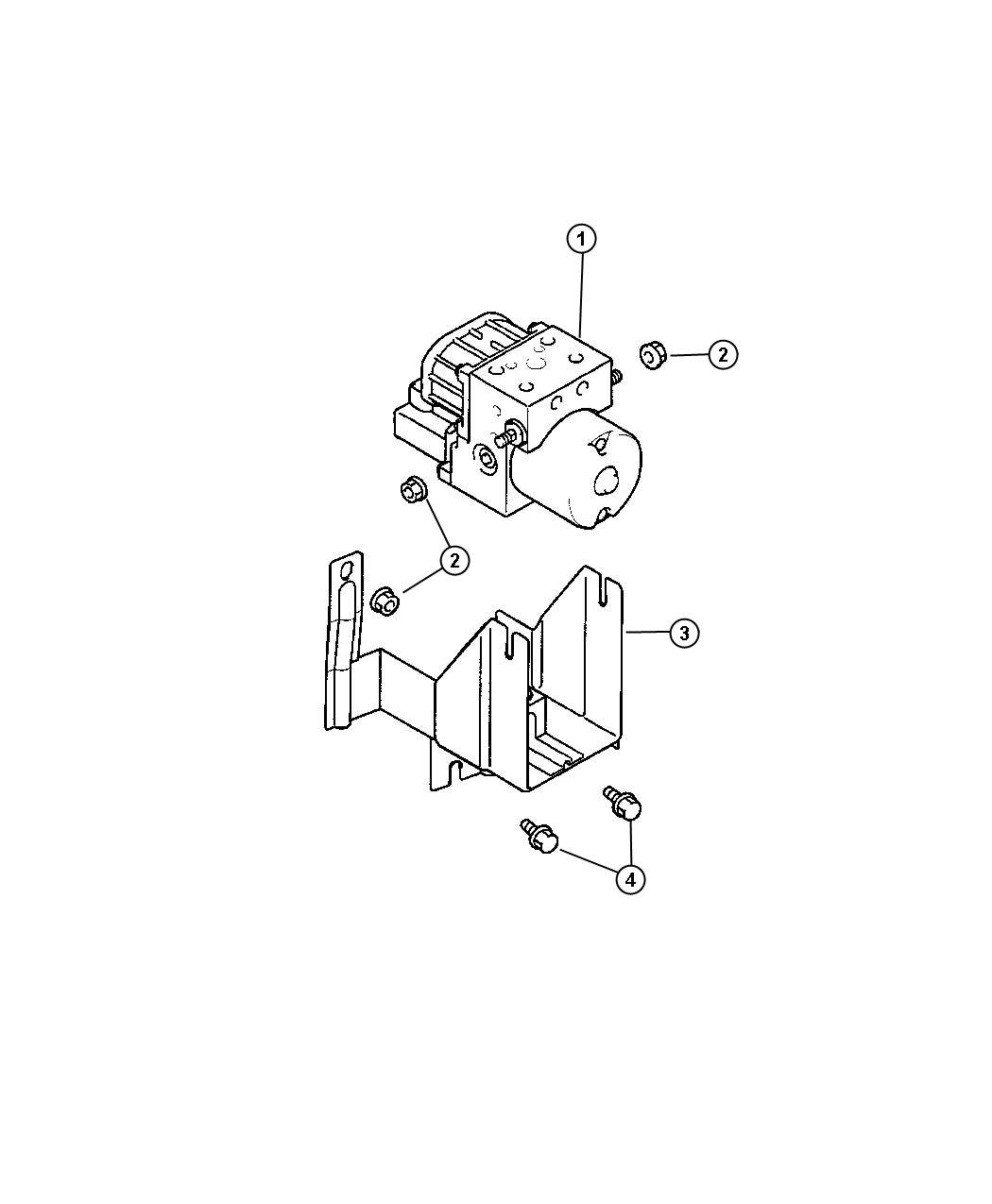 Diagram Hydraulic Unit. for your Chrysler 300 M 