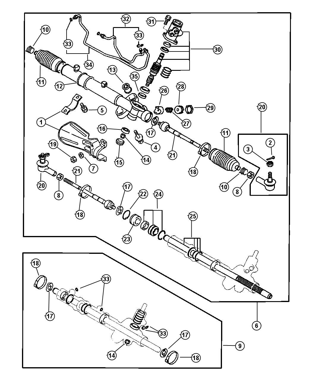 Diagram Gear, Power Steering. for your Chrysler