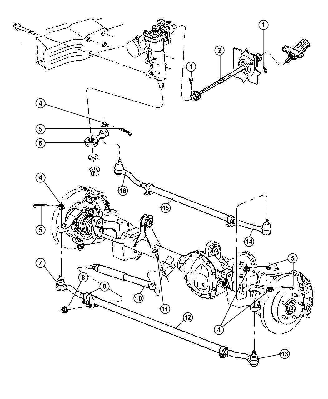 Diagram Steering Linkage,Right Hand Drive. for your 1998 Jeep Cherokee   