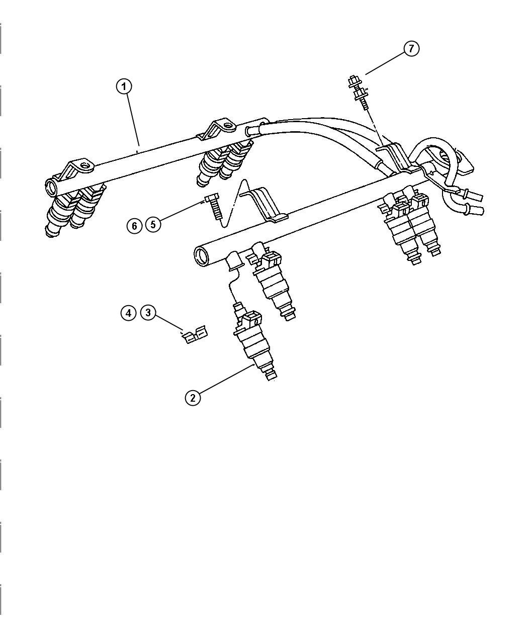 Diagram Fuel Rail, 4.0 [4.0L I6 POWER TECH ENGINE], 4.7 [[Engine- 4.7L V8 MPI, 4.7L V8 POWER TECH HO ENGINE]]. for your Jeep Grand Cherokee  