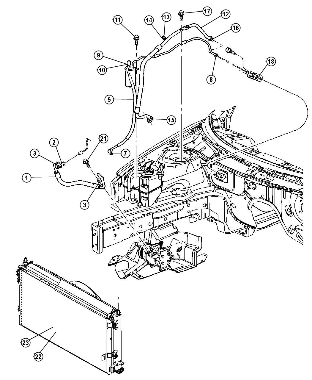 Diagram Plumbing, Air Conditioning. for your 2016 Chrysler 300   