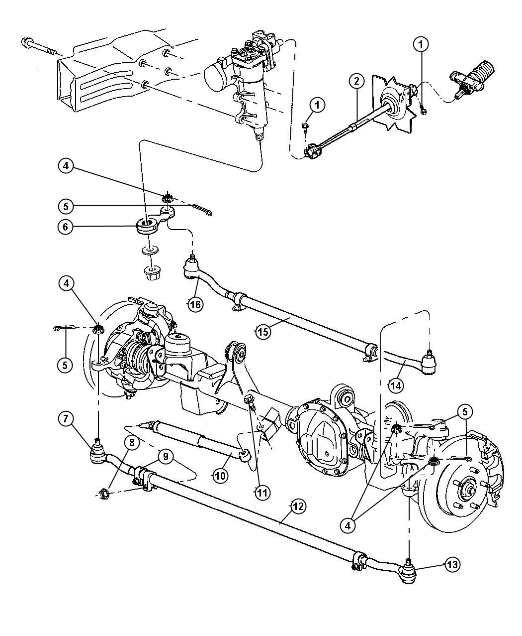 Diagram Steering Linkage,Right Hand Drive. for your 1998 Jeep Cherokee   